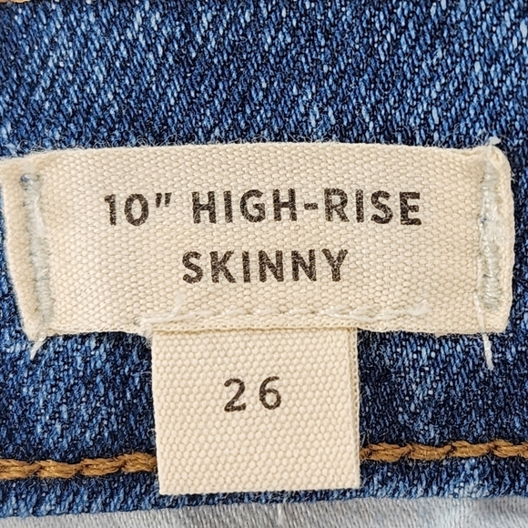 Madewell Women's Dewitt Wash Button Front 10" High-Rise Skinny Tencel Jeans - 26 - Picture 5 of 10